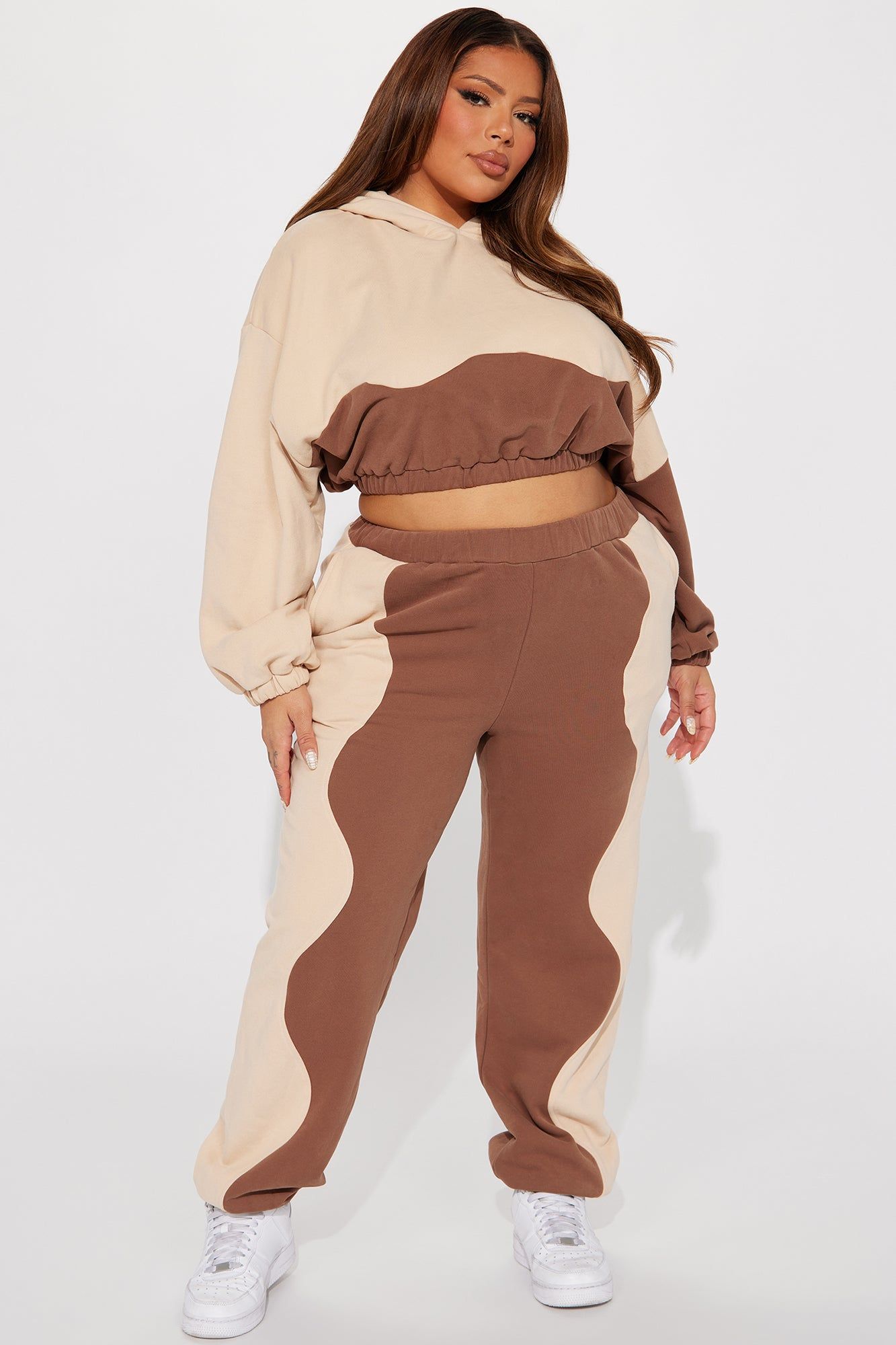 Elise Jogger Set - Taupe/combo sold by Fashion Nova product image thumbnail 4