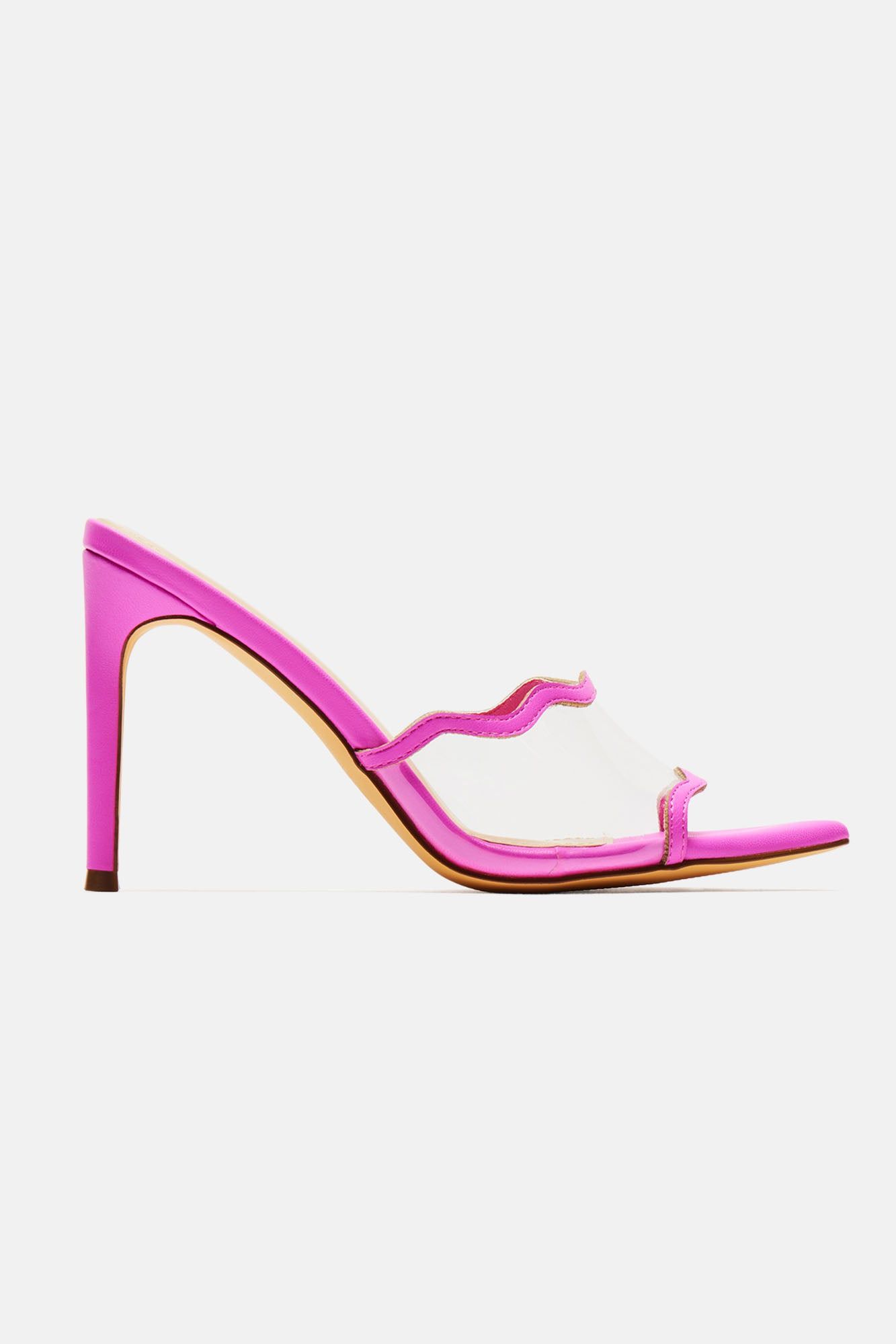 Obsessed With Us PVC Heels - Pink sold by Fashion Nova product image thumbnail 4