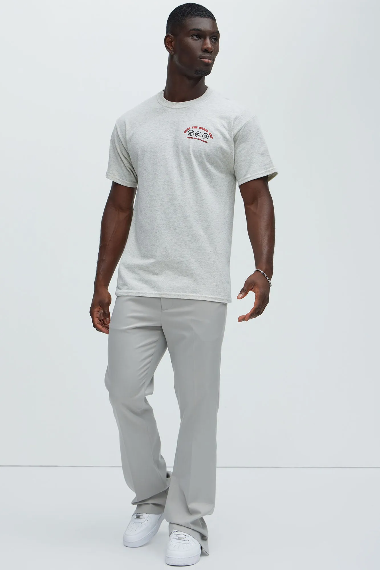 Keep The Grass Cut Short Sleeve Tee - Oatmeal sold by Fashion Nova product image thumbnail 2