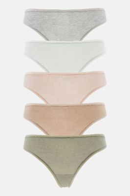 Relax Today Thong 5 Pack Panties - Green/combo sold by Fashion Nova