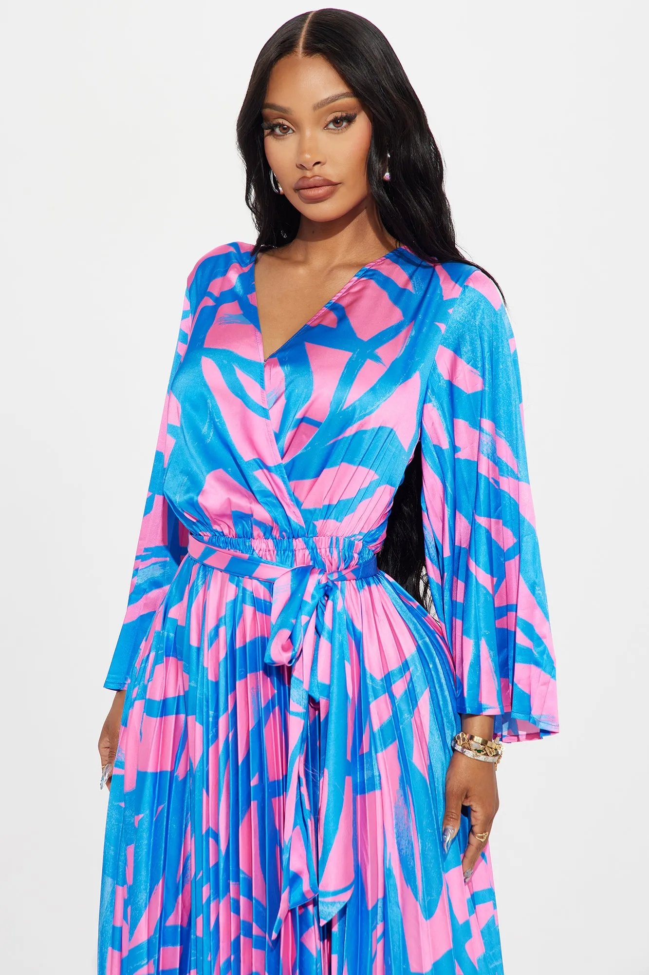 Cape Cod Getaway Maxi Dress - Pink/combo sold by Fashion Nova product image thumbnail 2