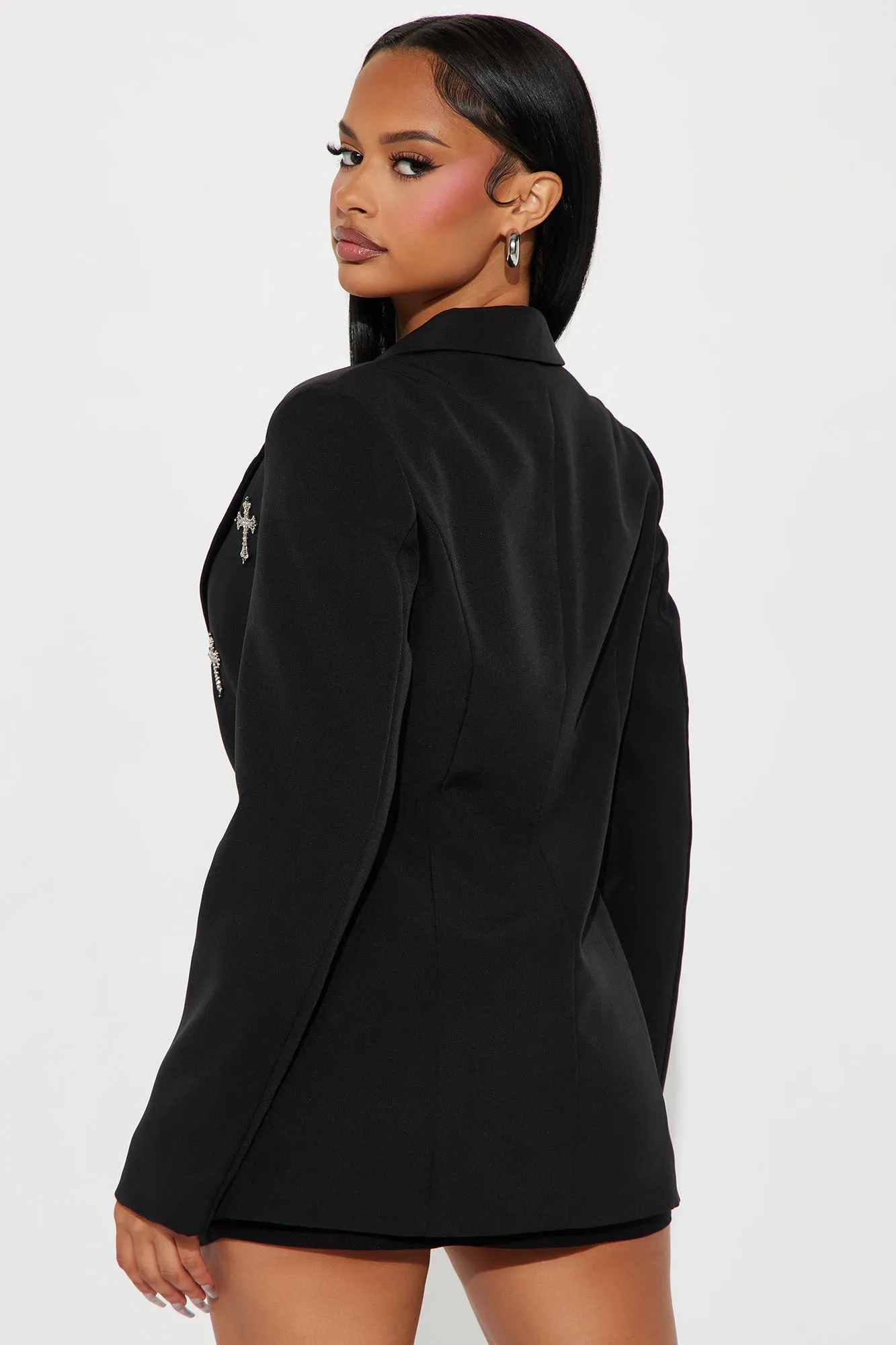 Cross Your Mind Blazer - Black sold by Fashion Nova product image thumbnail 4