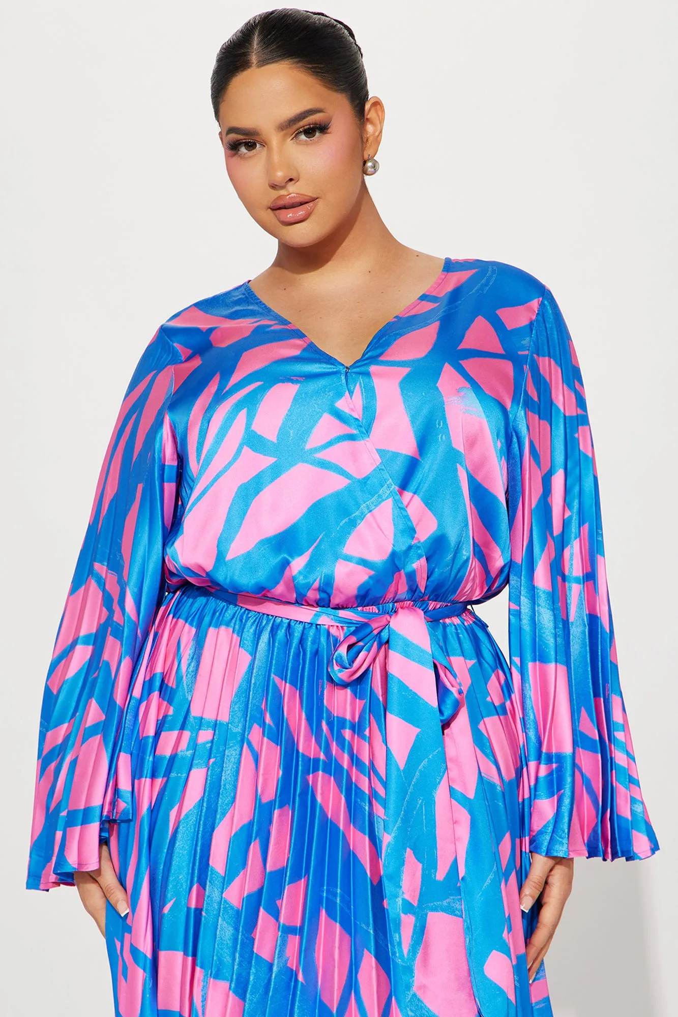 Cape Cod Getaway Maxi Dress - Pink/combo sold by Fashion Nova product image thumbnail 5