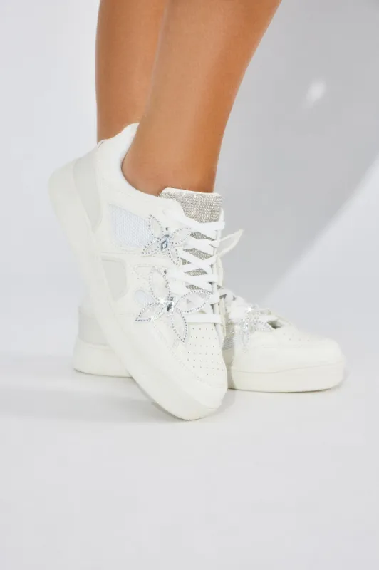 Butterfly Effect Sneakers - White sold by Fashion Nova