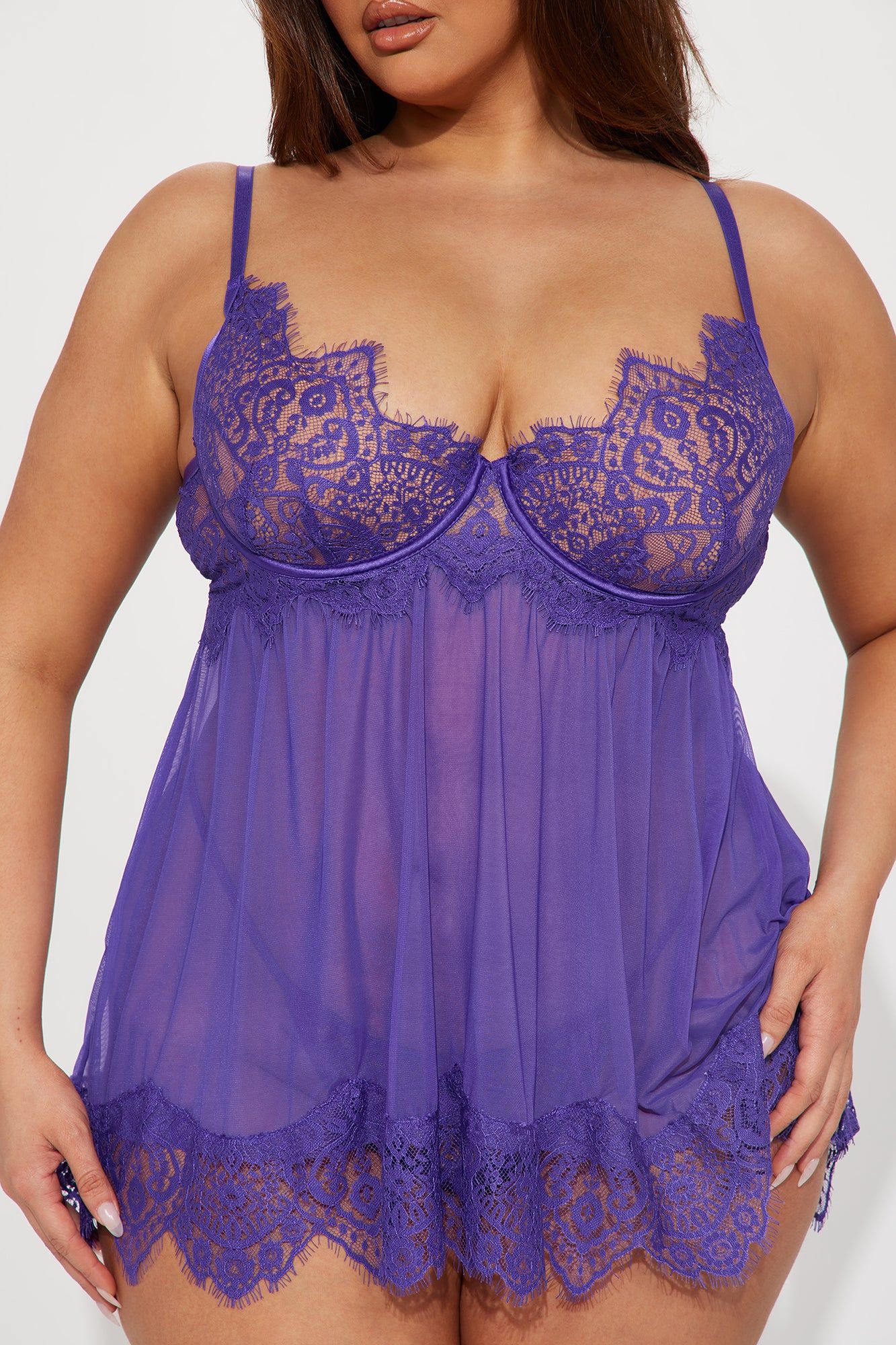 My Lover Lace Babydoll - Purple sold by Fashion Nova product image thumbnail 5