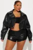 Such A Stud Faux Leather Jacket - Black sold by Fashion Nova