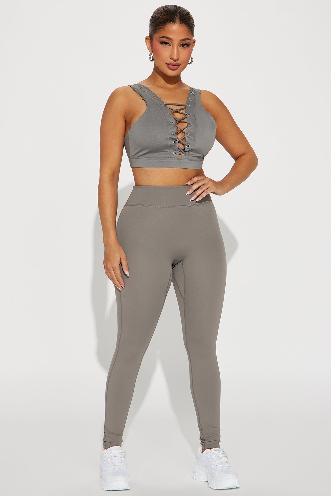 Making Progress Elevate Active Legging - Charcoal sold by Fashion Nova product image thumbnail 2