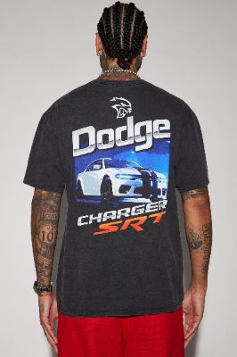 Dodge Charger SRT Short Sleeve Tee - Black sold by Fashion Nova