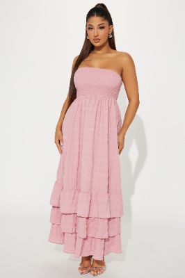 Alice Textured Maxi Dress - Pink sold by Fashion Nova