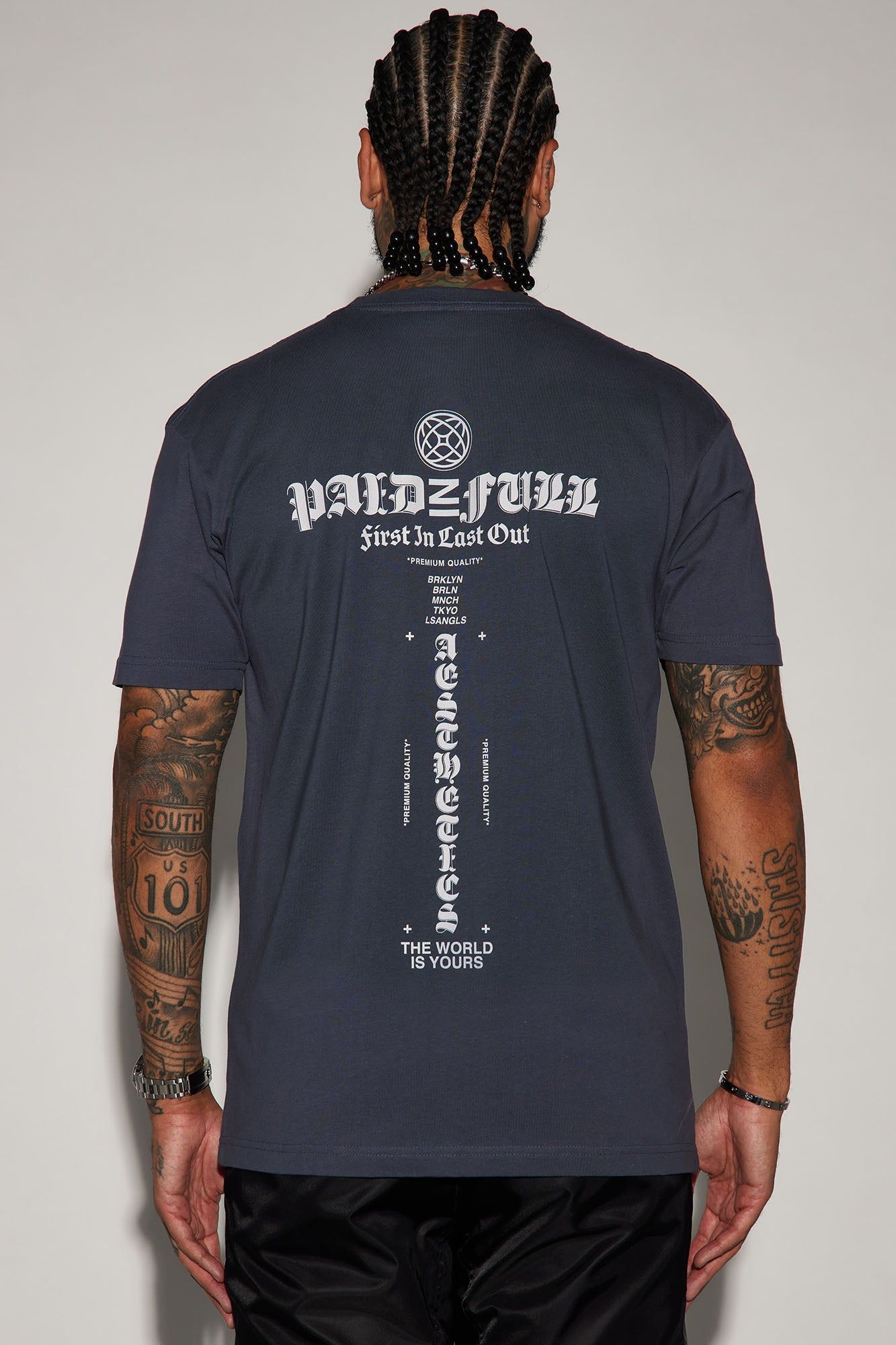 Paid In Full Short Sleeve Tee - Indigo sold by Fashion Nova product image thumbnail 4