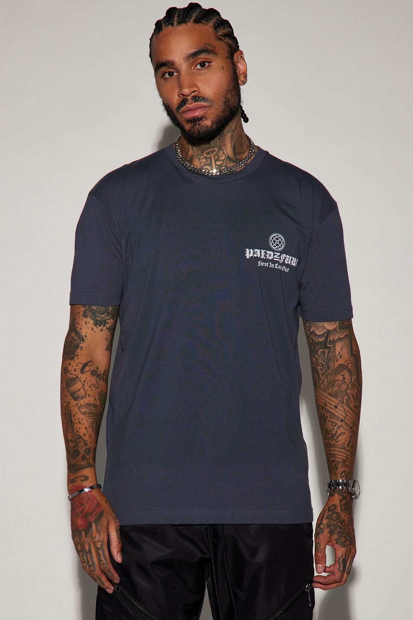 Paid In Full Short Sleeve Tee - Indigo sold by Fashion Nova
