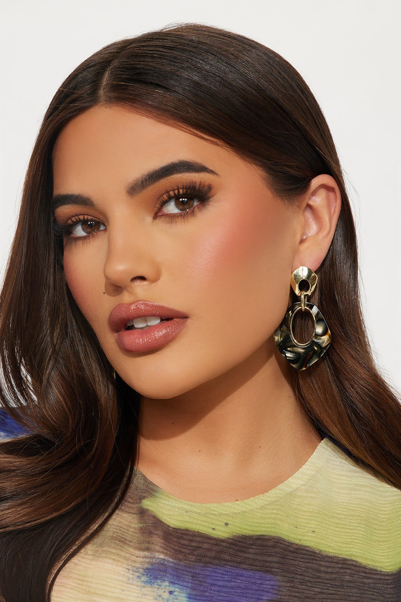 Bermuda Earrings - Gold/Green sold by Fashion Nova product image thumbnail 2