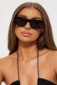 Take Me Everywhere Sunglasses - Black sold by Fashion Nova