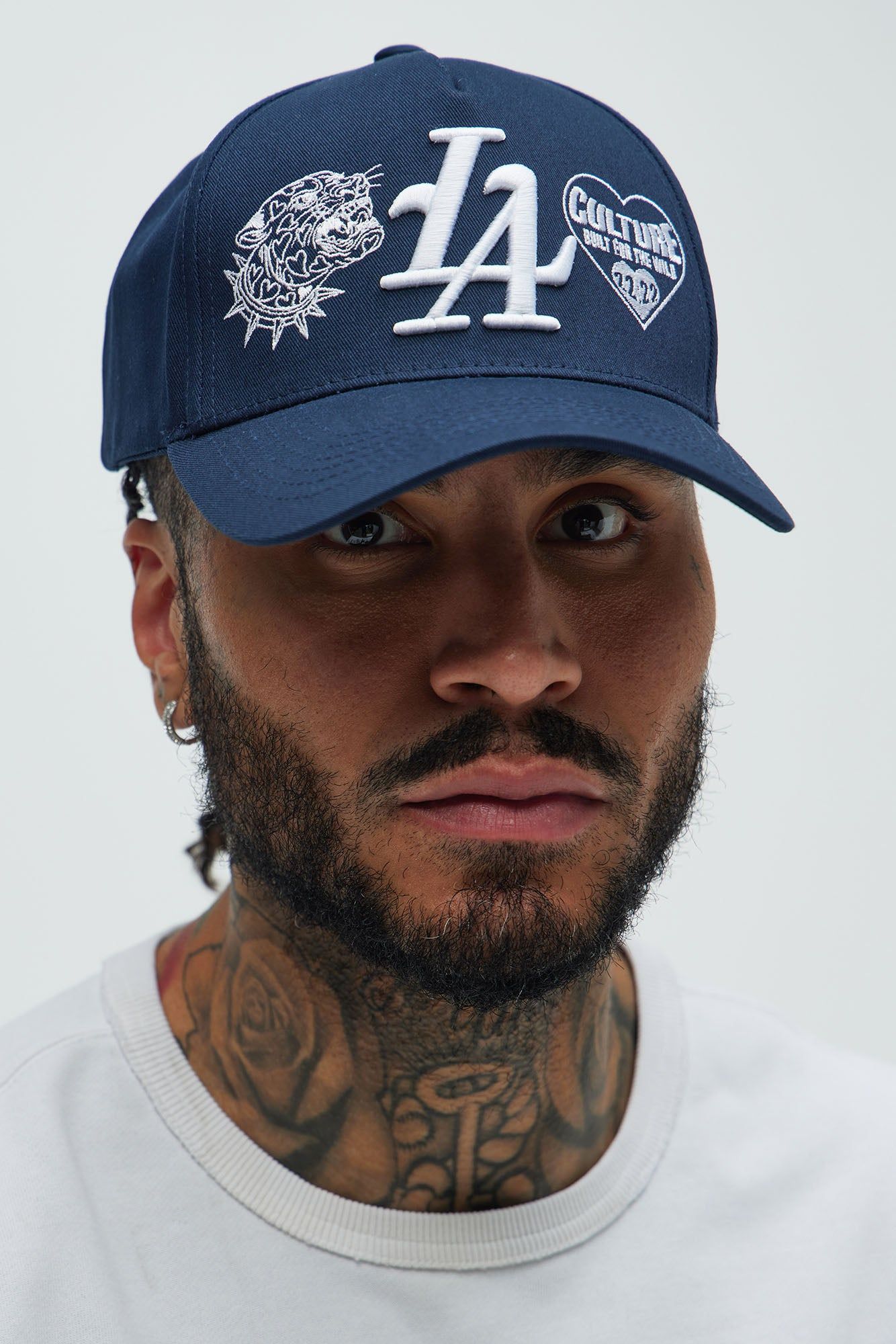 LA Love Culture Snapback Hat - Navy sold by Fashion Nova