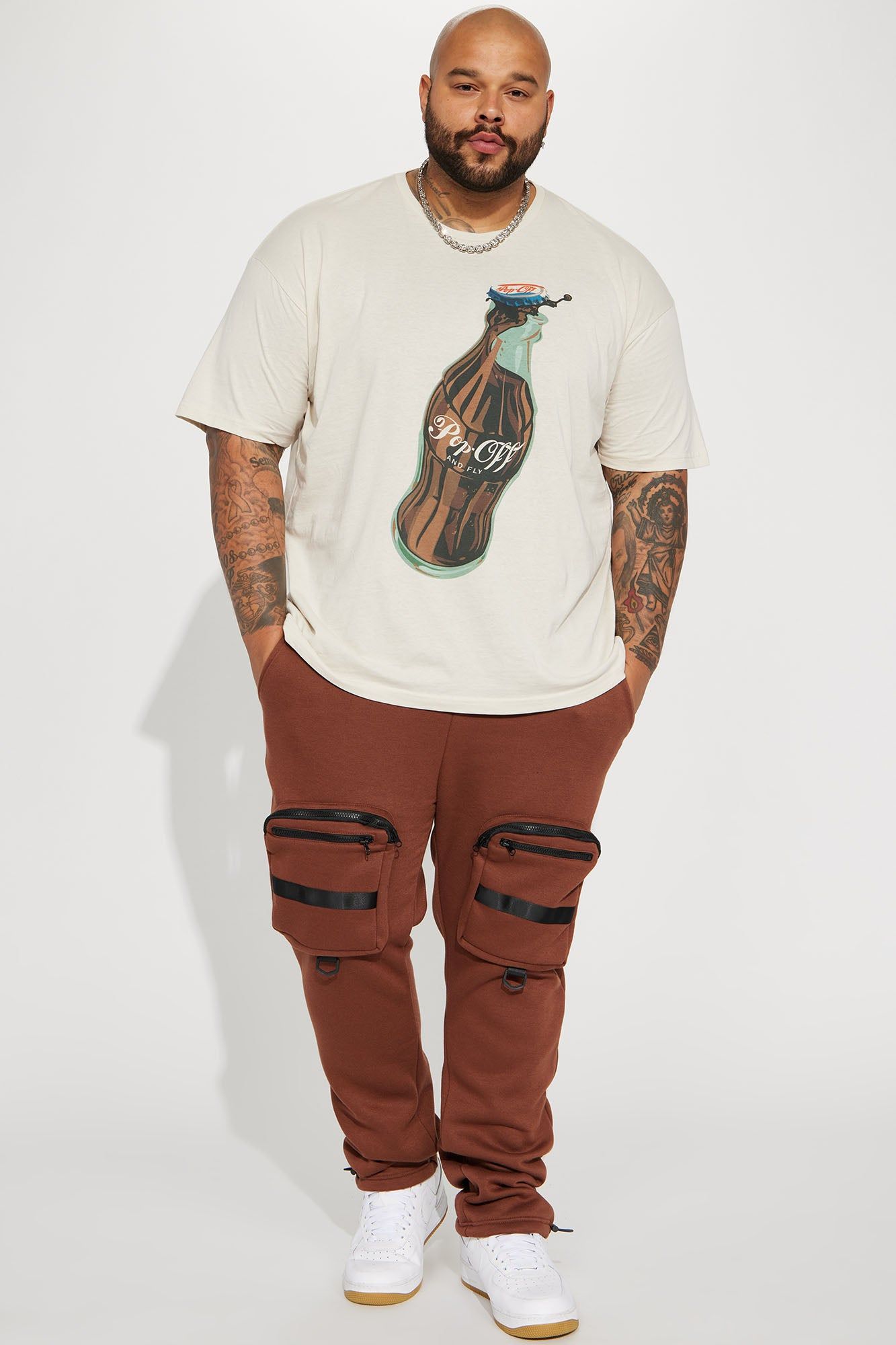 Pop Off Short Sleeve Tee - Off White sold by Fashion Nova product image thumbnail 5