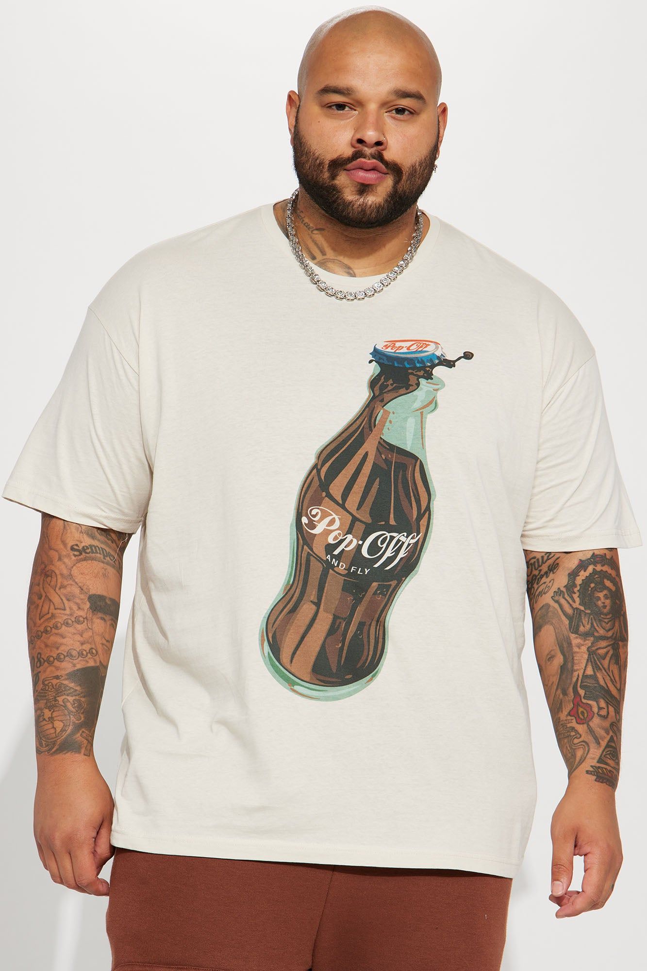 Pop Off Short Sleeve Tee - Off White sold by Fashion Nova product image thumbnail 2