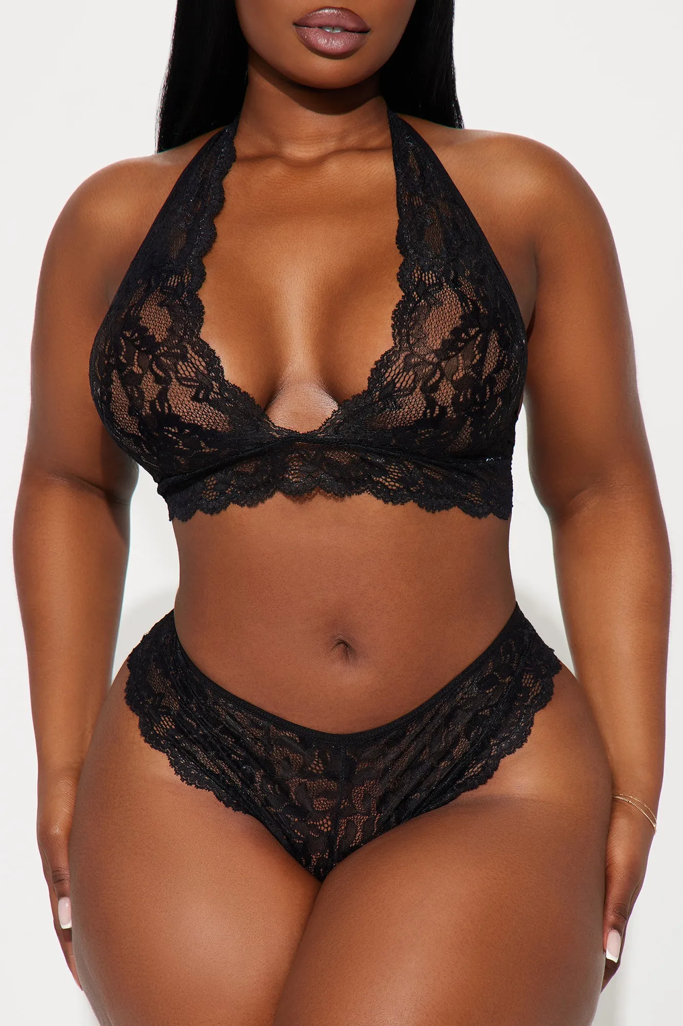 Sultry Moments Lace Bralette 2 Piece Set - Black sold by Fashion Nova product image thumbnail 5