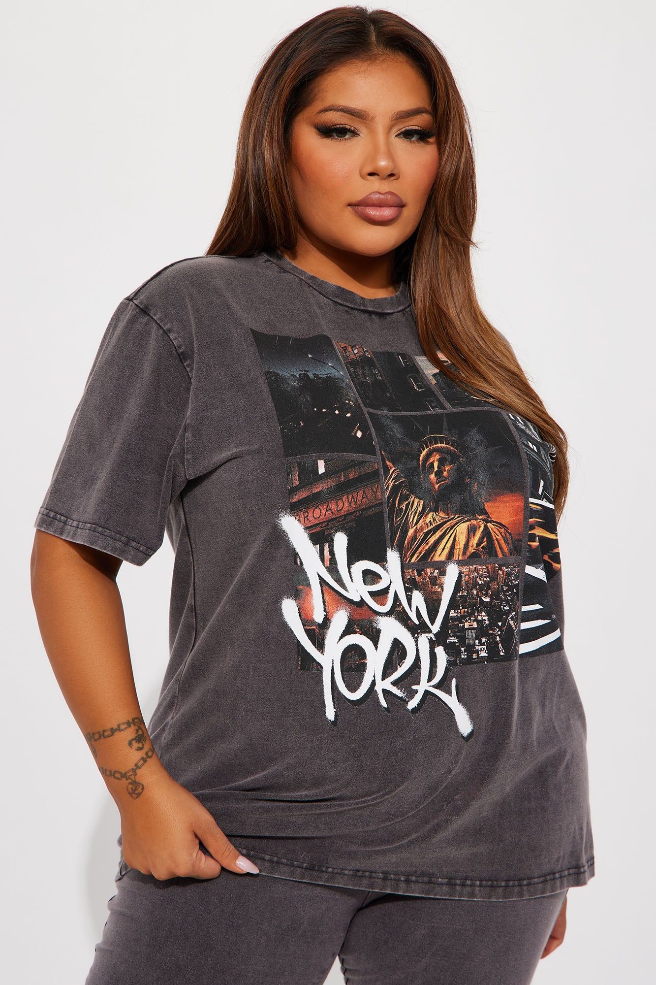 New York Mineral Wash Legging Set - Black sold by Fashion Nova product image thumbnail 6