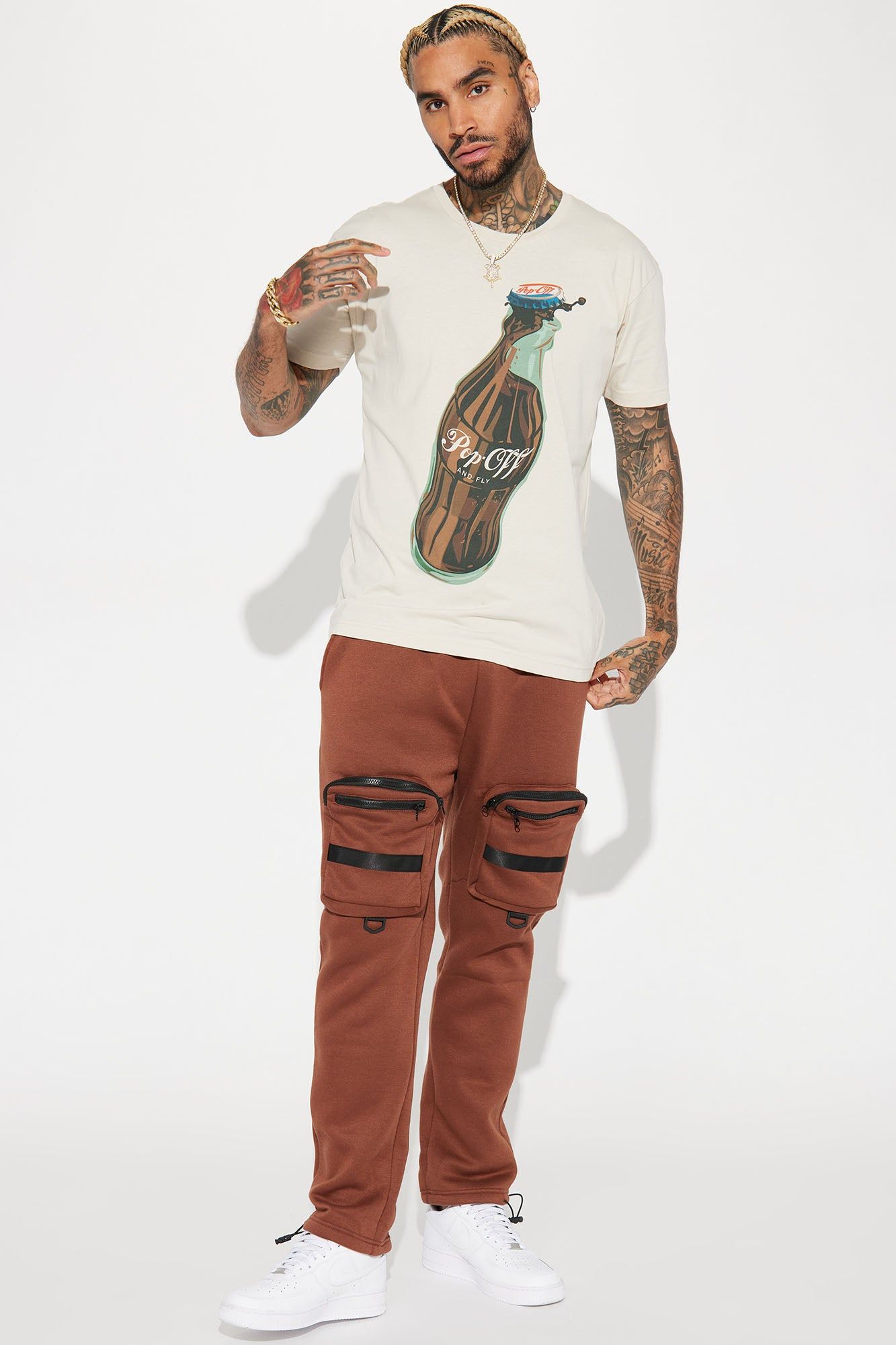 Pop Off Short Sleeve Tee - Off White sold by Fashion Nova product image thumbnail 3