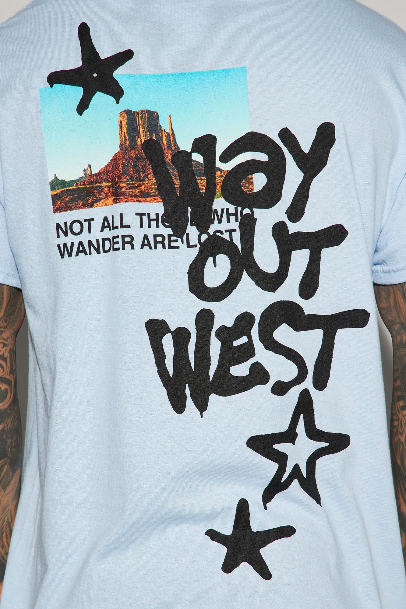 Wanderer Short Sleeve Tee - Light Blue sold by Fashion Nova product image thumbnail 5