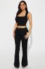 Just The Intro Flare Pant - Black sold by Fashion Nova