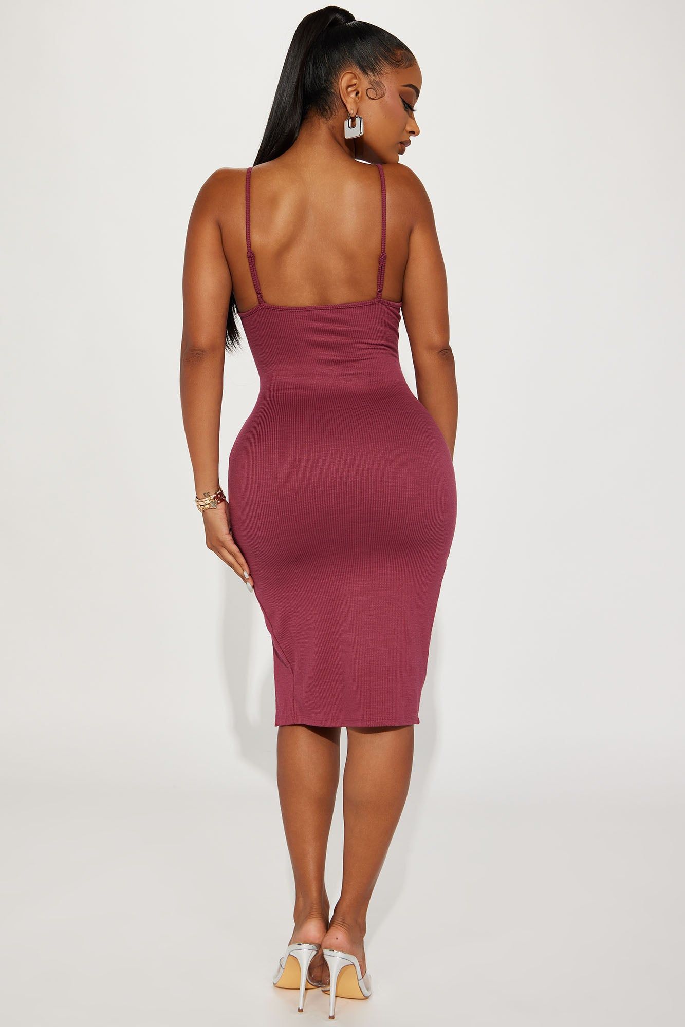 Rylie Midi Dress - Raspberry sold by Fashion Nova product image thumbnail 3
