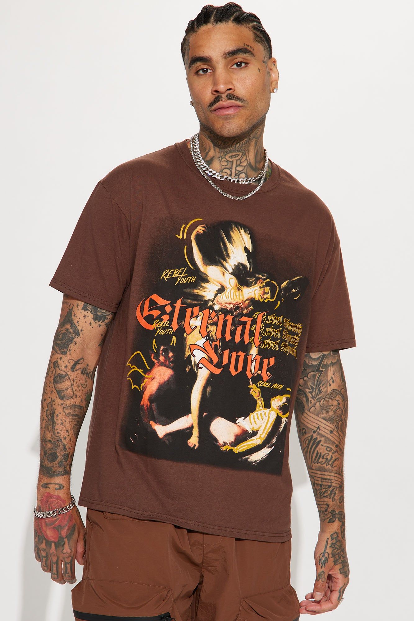 Love Eternal Short Sleeve Tee - Chocolate sold by Fashion Nova