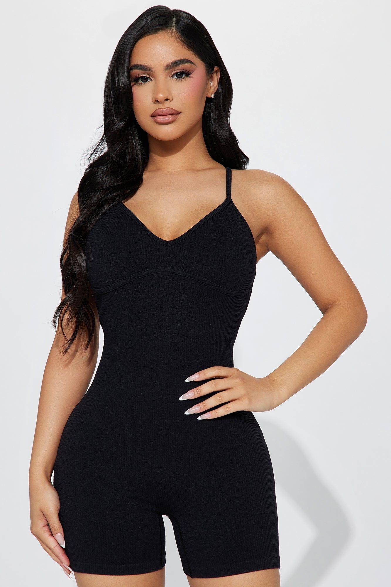 Chealsea Seamless Romper - Black sold by Fashion Nova product image thumbnail 2