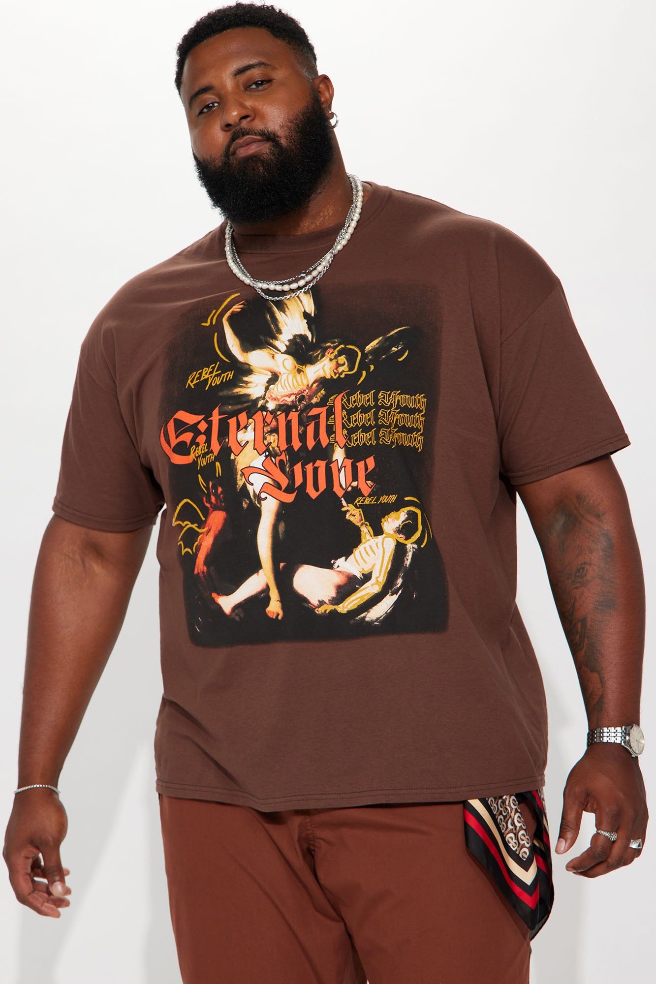 Love Eternal Short Sleeve Tee - Chocolate sold by Fashion Nova product image thumbnail 2