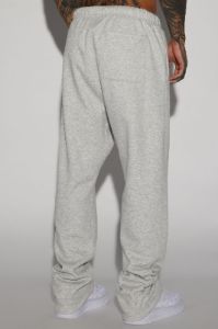 Tyson Heavyweight Straight Sweatpants - Heather Grey sold by Fashion Nova