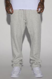 Tyson Heavyweight Straight Sweatpants - Heather Grey sold by Fashion Nova