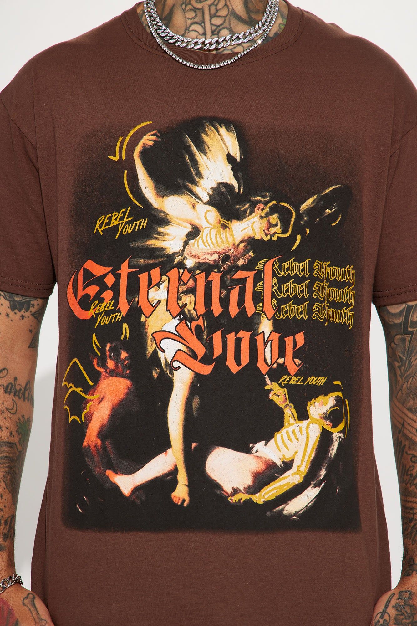 Love Eternal Short Sleeve Tee - Chocolate sold by Fashion Nova product image thumbnail 4