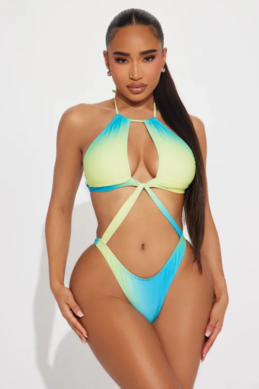 Alenia Cutout 1 Piece Monokini - Blue/combo sold by Fashion Nova