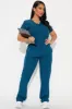 Working Overtime 4FLEX Uniform Scrub Top - Blue sold by Fashion Nova