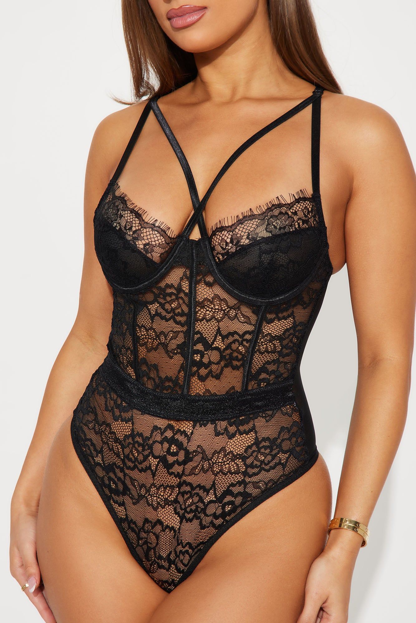Stay The Night Lace Teddy - Black sold by Fashion Nova product image thumbnail 2