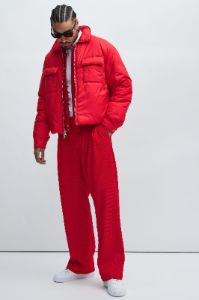 York Puffer Jacket - Red sold by Fashion Nova