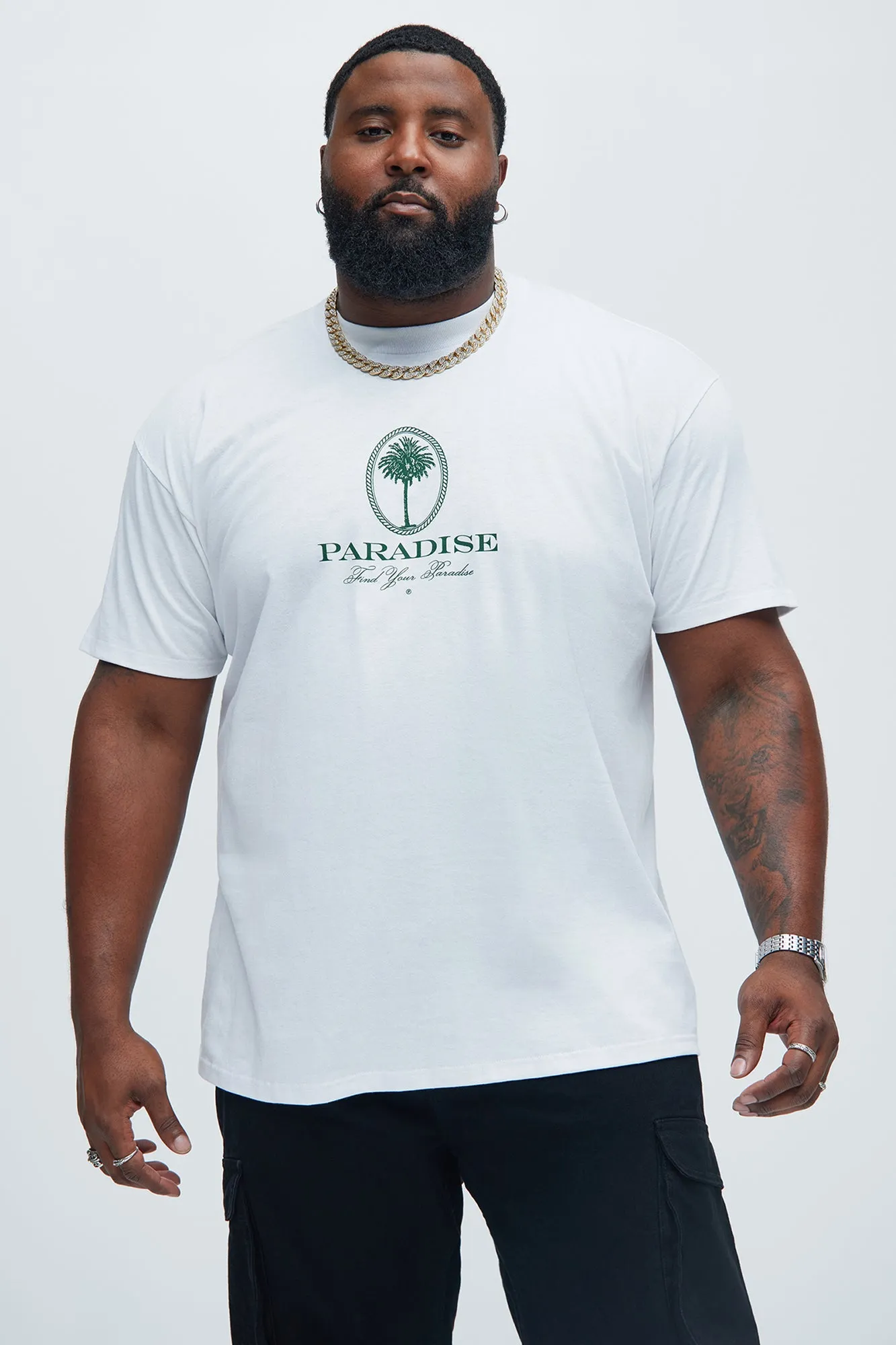 Find Your Paradise Short Sleeve Tee - White sold by Fashion Nova product image thumbnail 5