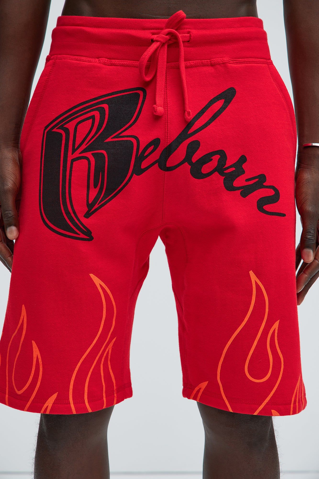Flame Born Sweatshorts - Red sold by Fashion Nova product image thumbnail 3