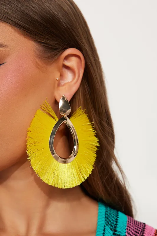 That Summer Feeling Earrings - Yellow sold by Fashion Nova