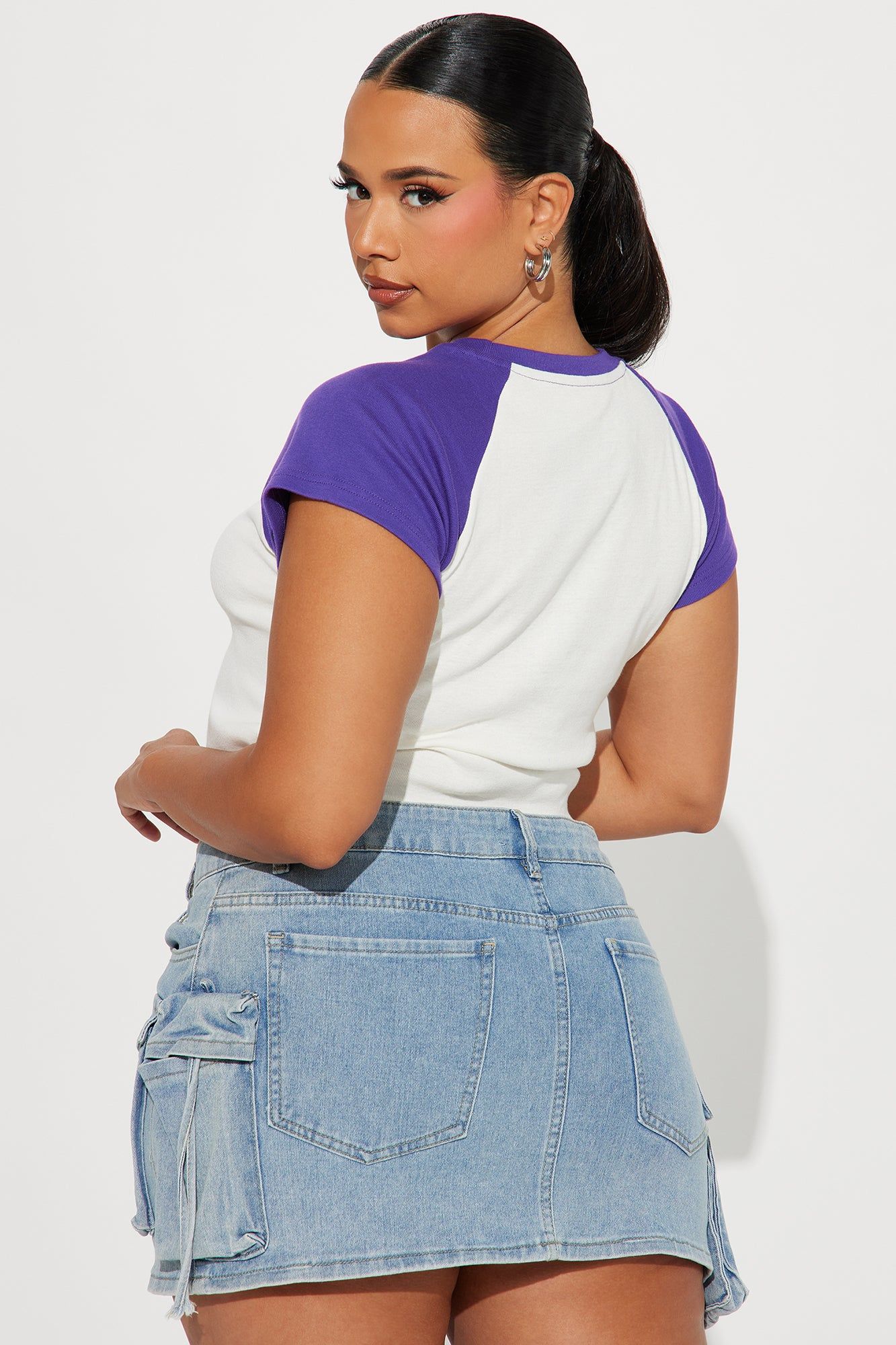 LSU Tigers Raglan Top - Purple sold by Fashion Nova product image thumbnail 7