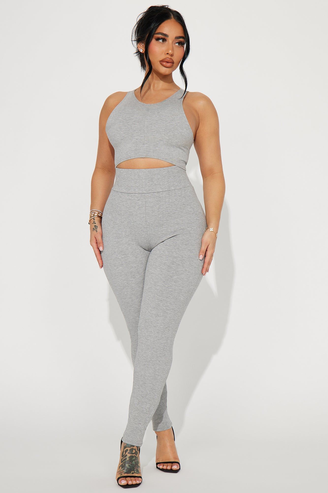 Chelsea Snatched Top - Heather Grey sold by Fashion Nova product image thumbnail 2