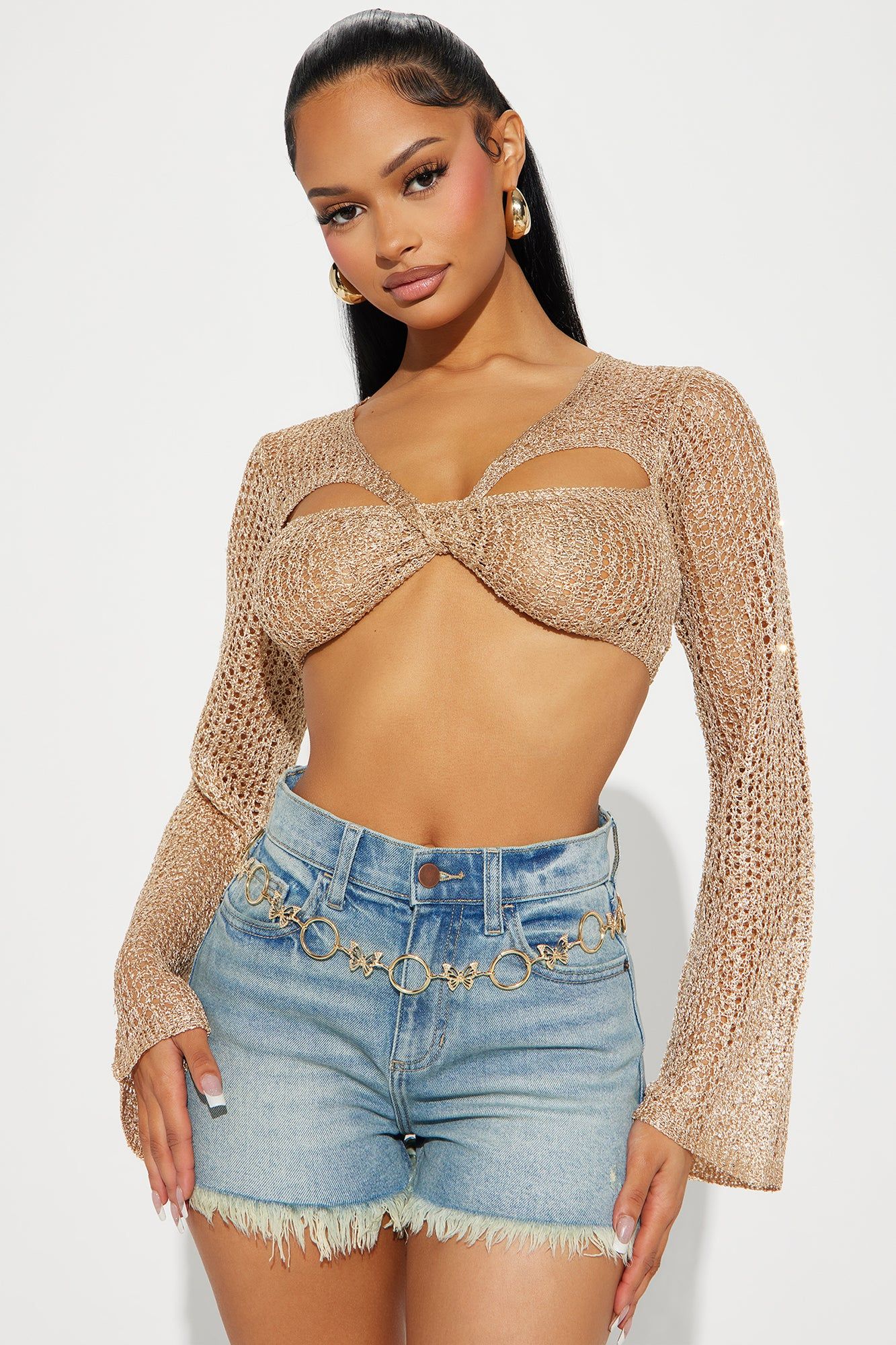 Lost In A Daydream Chain Belt - Gold sold by Fashion Nova product image thumbnail 2