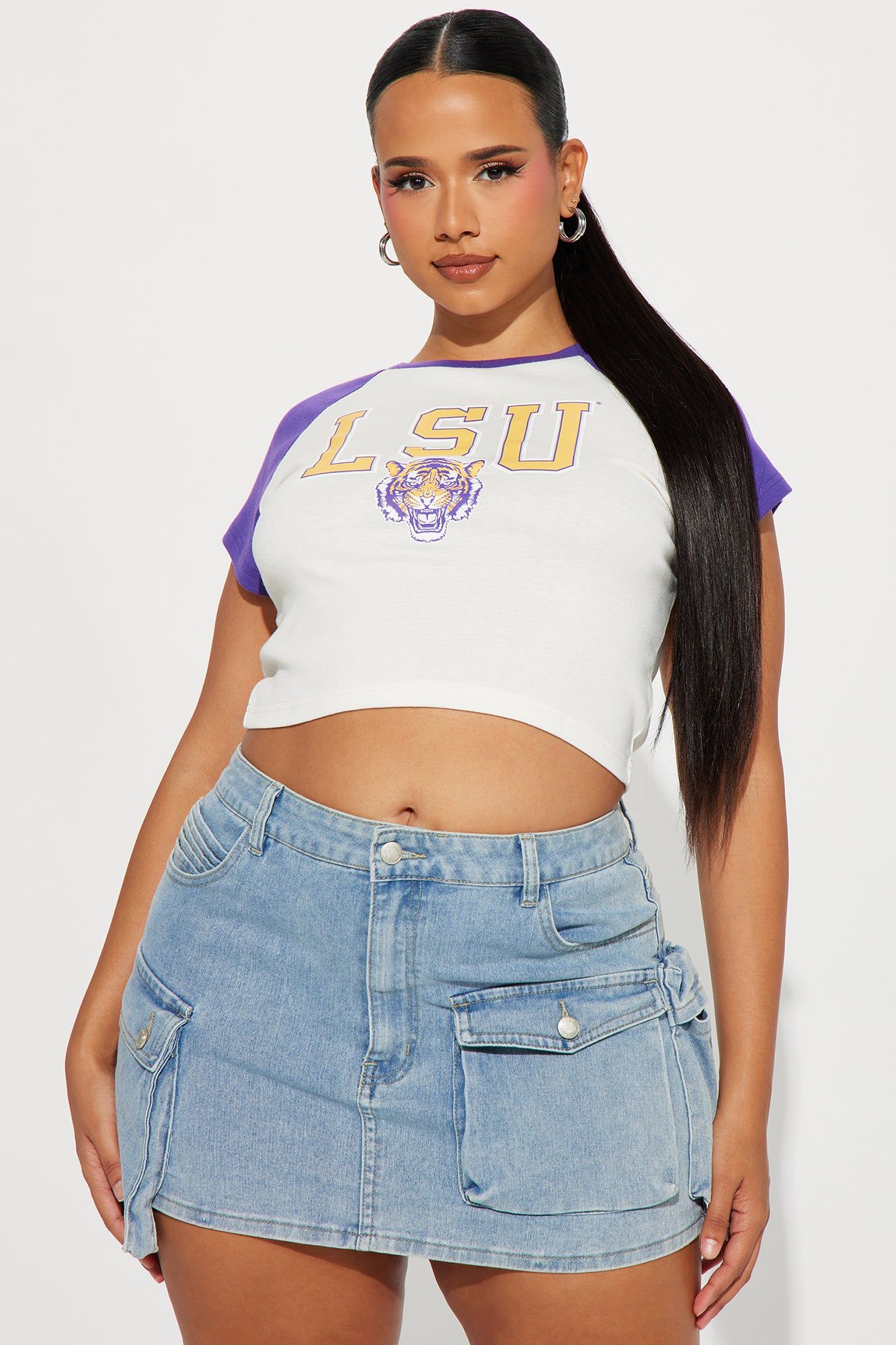 LSU Tigers Raglan Top - Purple sold by Fashion Nova product image thumbnail 5