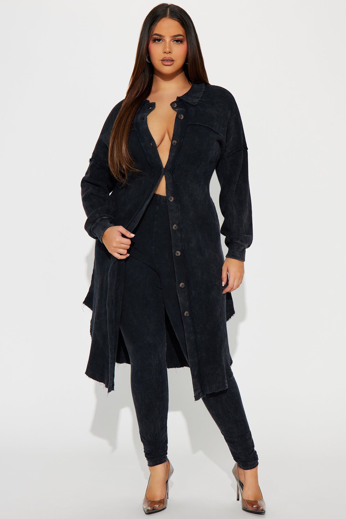 Cece Washed Legging Set - Black sold by Fashion Nova product image thumbnail 4