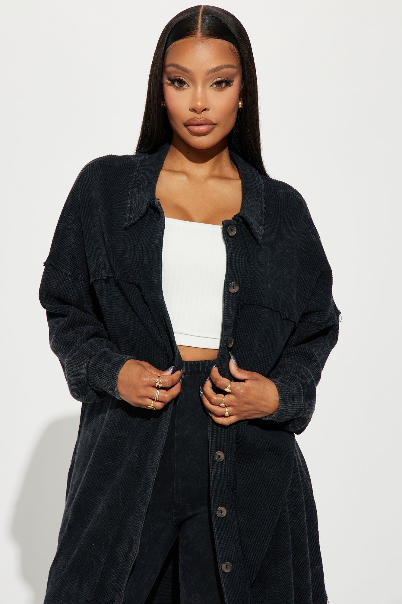 Cece Washed Legging Set - Black sold by Fashion Nova product image thumbnail 2