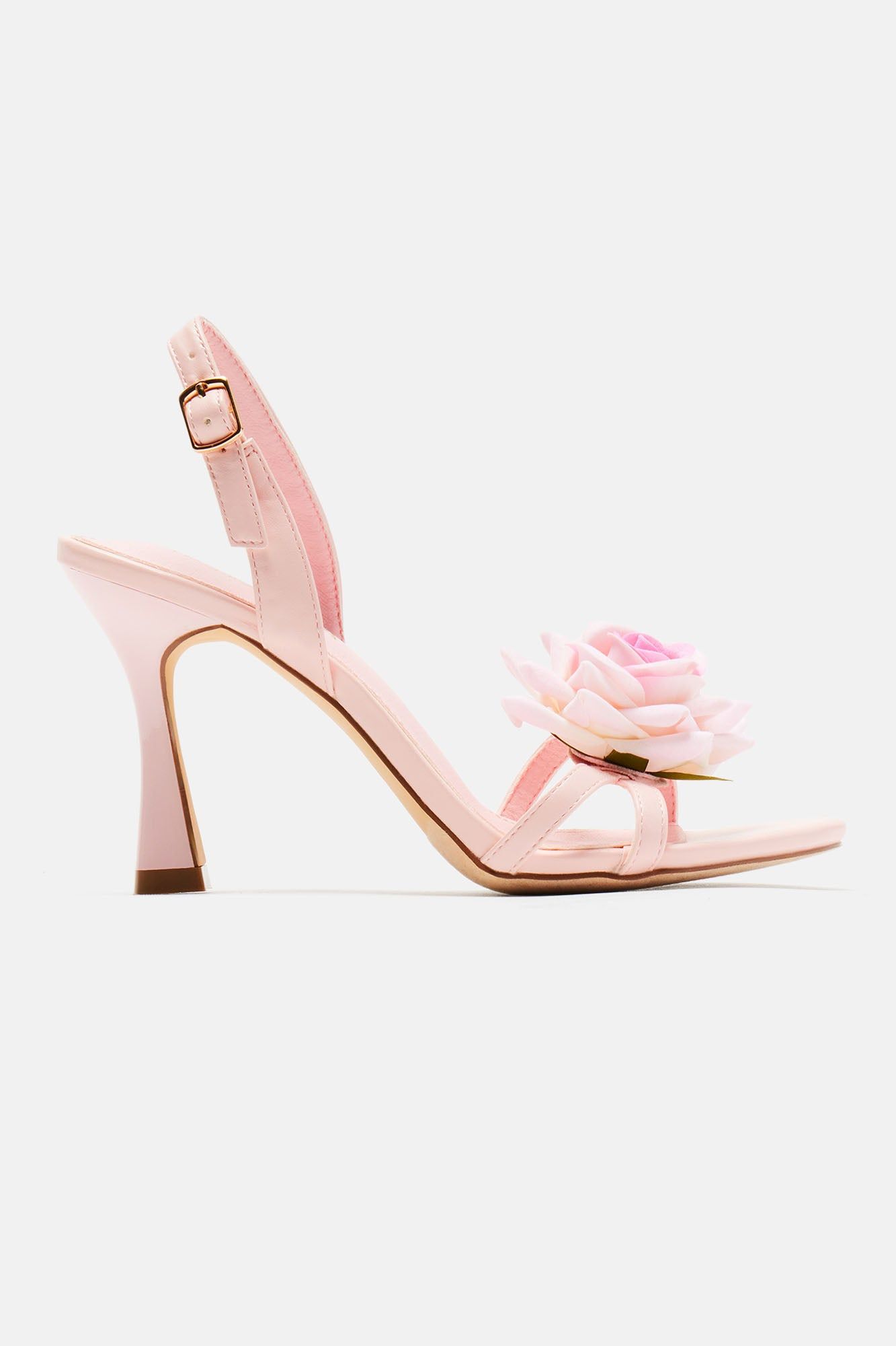 All About Flowers Heeled Sandals - Pink sold by Fashion Nova product image thumbnail 5