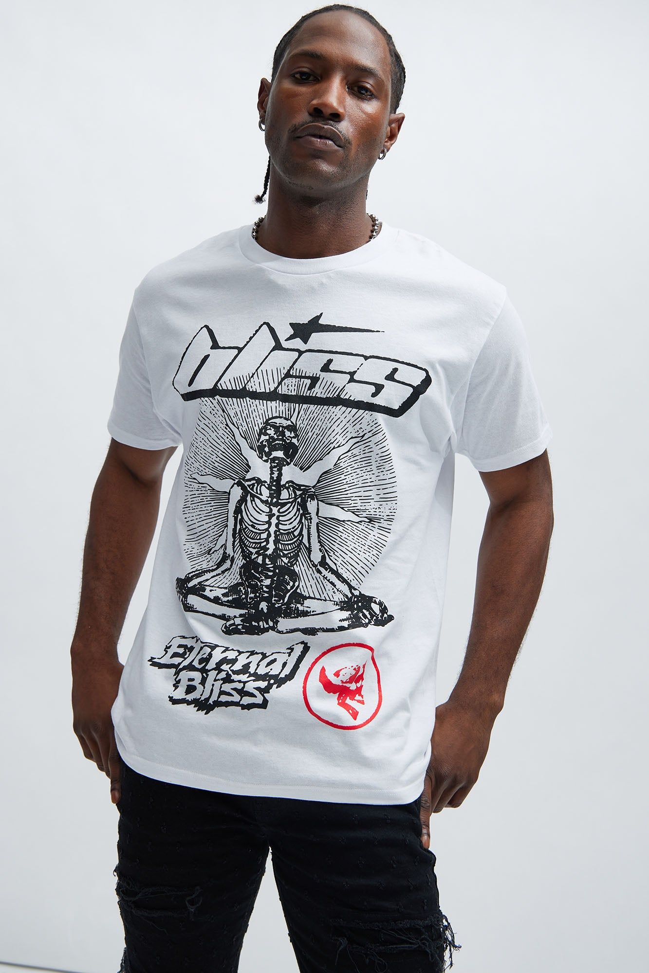 Eternal Bliss Achieved Short Sleeve Tee - White sold by Fashion Nova