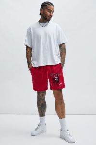 Lost Sweatshorts - Red sold by Fashion Nova