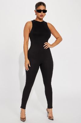 Gracen Double Lined Jumpsuit - Black sold by Fashion Nova