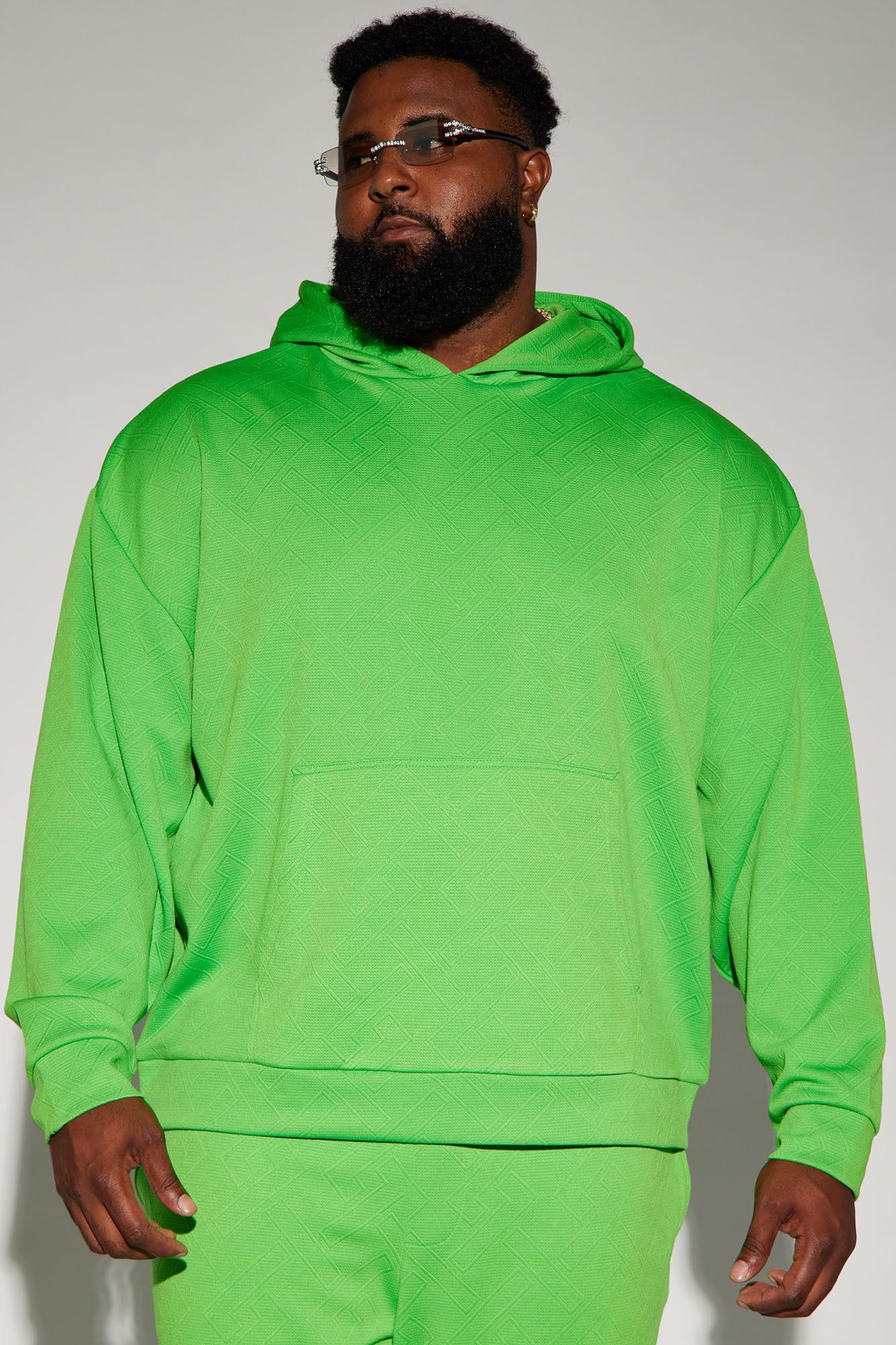 Textured Lines Hoodie - Green sold by Fashion Nova product image thumbnail 2